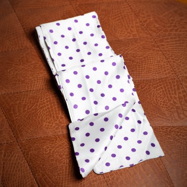 White polka dot scarf - product image