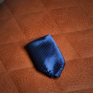 Purple polka dot pocket square - product image