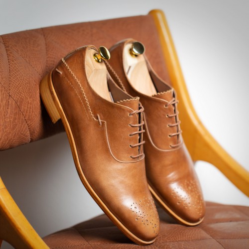 Light brown leather shoes - product image
