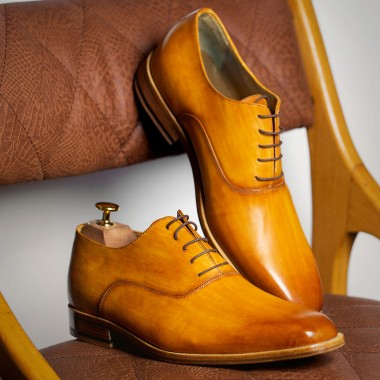 Light brown Patina leather shoes - product image