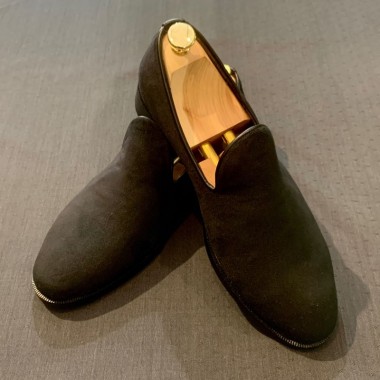 Μαύρα δερμάτινα souet παπούτσια - product image