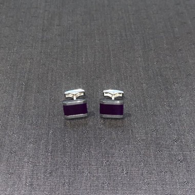 Purple/Silver cufflinks - product image