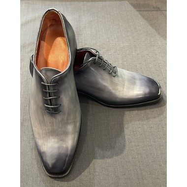 Grey Patina leather shoes - product image