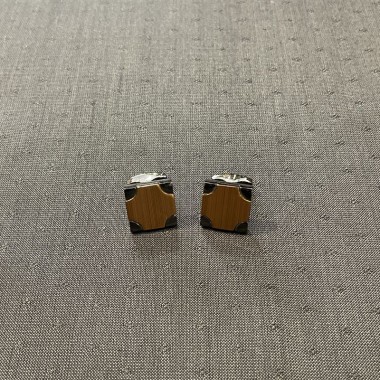 Brown square cufflinks - product image