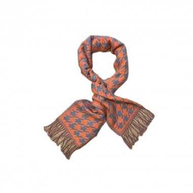 Orange scarf with pattern - product image