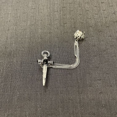 Silver jacket pin cross - product image