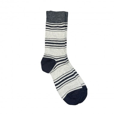Γκρι μαύρες ριγέ κάλτσες - product image