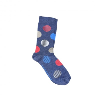 Blue polka dot socks - product image