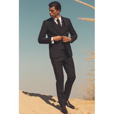 Blue/Black suit with white details - product image